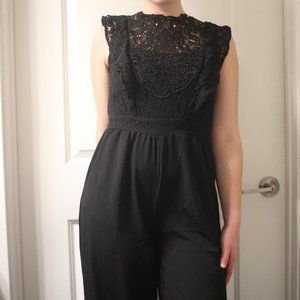 Black lace jumper